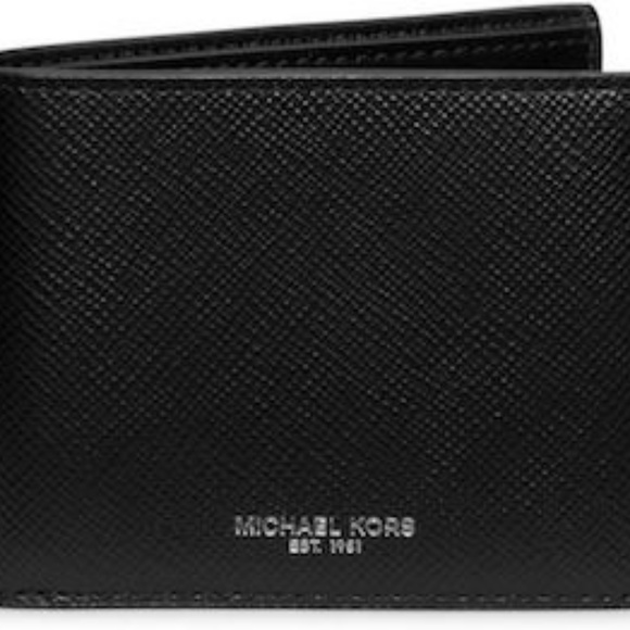 Micheal Kors Harrison Slim Billfold Leather Wallet - Picture 1 of 2